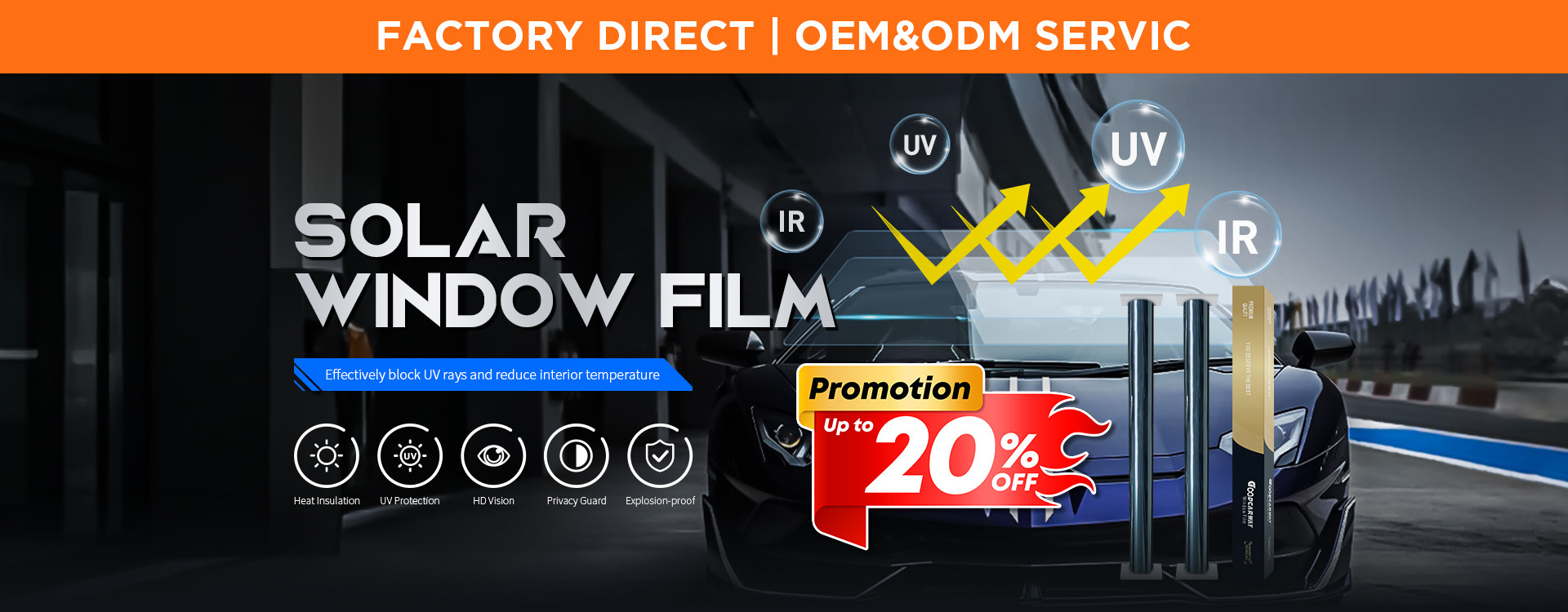 Kalite araba boya koruma filmi Fabrika